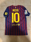 Lionel Messi Signed  Autographed 2011-12 Barcelona Home Jersey Icons