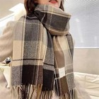 Cold Weather Scarf Scottish Tartan Plaid Soft Warm Winter Shawl Wrap