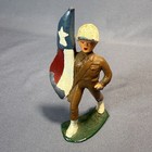 Lot Of 4 Vintage Barclay Manoil Lead Toy Soldiers     Mixed Poses Painted