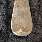Antique Sterling Silver Teaspoon Fiddle   Thread Pattern 20g 5-7 8  Monogram T