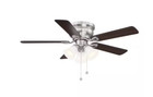 Clarkston Ii 44 In  Led Indoor Brushed Nickel Ceiling Fan With Light Kit