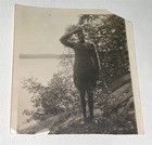 Rare Antique American Wwi Saluting Soldier World War I Id d Snapshot Photo  Us 