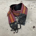 Vintage 1960s Guitar Strap Hippie-hootenanny Pattern Strap Poor Condition