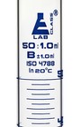 Eisco Labs 50ml Graduated Cylinder  Class B - Blue Graduations  Round Base