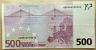 European Union Banknote 500 Euro 2002 Code 9408