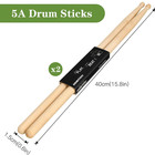 Drum Sticks  2 Pair 5a Maple Drumsticks - Made Of Hard Maple Wood