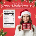 Christmas Candy Canes - Classic Red   White Peppermint Cane Sticks 12 Pack