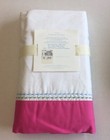 Pottery Barn Baby Key West Crib Skirt Dust Ruffle White Pink Nwt