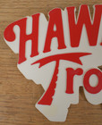 Rare Hawaiian Tropic Sunscreen Sun Tan Lotion Sign Embossed Plastic Advertising