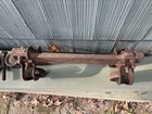 Antique  Iron Sliding Barn Door Rollers 1900 s Dolly Trolley Roller