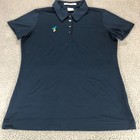 Nike Golf Polo Shirt Womens Size Medium Blue Short Sleeve  t  Embriodered Logo