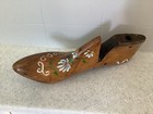 Vintage Wooden Shoe Mold Form With Metal Heel  Cobbler Shaper size 8 1 2 A