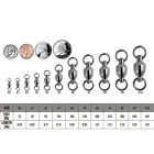 Heavy Duty Fishing Ball Bearing Swivels Solid Rings Saltwater Fishing Tackles