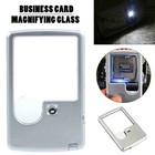 Portable 3x 6x Magnifier With Led Light Credit Card Size Pocket Magnifying Glass