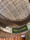 Hats By Katie Couture Sinamay Kentucky Derby Wedding Hat Taupe Brown Feather