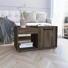 Modern Andria Coffee Table W  Drawer Shelf   Superior Tops Elegant Wood Design