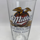 Miller Brewing Company Logo Pint Beer Glass Milwaukee Wisconsin 6    Tall