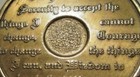 Alcoholics Anonymous Aa 15 Year Bronze Medallion Coin Chip Token Sobriety Sober