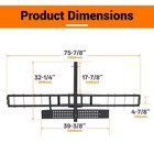 Motorcycle Carrier Scooter Dirt Bike Hitch Mount 500lbs Rack Ramp