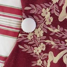 1 Waverly Momento Chatham Red Gold Jacquard Valance With Buttons 74 X 18 