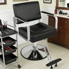 Black 360  hydraulic Barber Chair Salon Stylist Beauty Spa Hair Styling Equipment