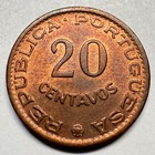 1961 Portugal 20 Centavos - Beautiful Coin -  a-043-b