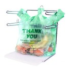 Biodegradable Thank You T-shirt Bags Green Shopping Bags Bulk Retail