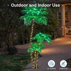 Spirit Star Christmas Center Solar Lighted Artificial Palm Tree 6ft 3ft 2ft