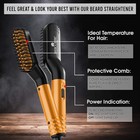 Beard Straightener Grooming Kit For Men  Beard Growth Kit  Wash  Brush   Comb   