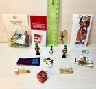 Vtg Christmas Accessories Lot Dollhouse Miniature 1 12 Bell Lights Toys 13 Pcs