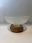 Vintage Frosted Art Deco Glass Lamp Shade