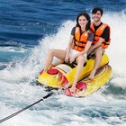 2 Person Inflatable Towable Tube Banana Boat Water Skiing 73  Nylon Pvc