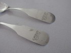 Early American Silversmith  j Guthre  1822-1840  Coin Silver Spoons  set Of 2  2