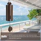 Large Deep Resonance Serenity Metal Bell Heroic Wind Chimes Outdoor Home Decor