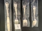 Reed   Barton Burgandy Sterling Silver 4 Piece Place Setting