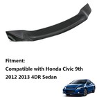 Trunk Spoiler For Civic 9th 2012-2013 R Style Duckbill Glossy Black Abs