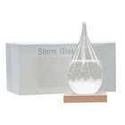 Storm Glass Weather Station     Elegant Drop-shaped Crystal Barometer  Small
