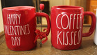 4 Rae Dunn Valentine s Day Mugs Happy Valentine s Day Coffee Kisses Sweet Heart