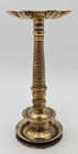 Indian Antique Signed Brass Oil Lamp Stand 19th Century      
