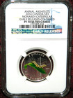 2014 Canada  3 Monarch Caterpillar Chrysalis Silver Ngc Pf70 Ultra Cameo Er Pop5