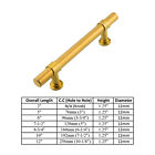Gold Satin Brass Brushed Modern Cabinet Handles Pulls Kitchen Hardware Stainless