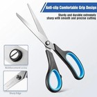 3-pack Heavy Duty Scissors With Ultra Sharp Blades And Comfort Grip Home 8 