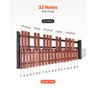Uimoso 32-note Glockenspiel Xylophone With Wooden Frame And Adjustable Stand