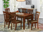 7 Piece Dining Set Consist Of An Antique Rectangle Solid Wood Table And 6 Kitche