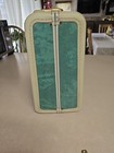 Vintage 1950s Samsonite Suitcase Bermuda Green Marbled W  Key 15  Brass Locks