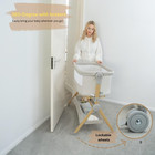 3 In 1 Baby Bassinet With Wheels  Portable Bedside Sleeper For Baby 3 Adjustable