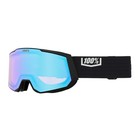 100 Percent Snowcraft Xl Black Snow Goggles Hiper Silver Mirror Lens