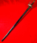 Rare Antique British M1796 Officer Sword W scabbard Napoleonic   War Of 1812 Era