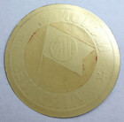 1940 s Era National Airlines  nal  Embossed Foil Luggage Label