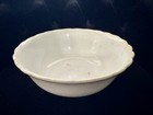 Antique West End Pottery Co  Ironstone 9  Bowl Scalloped Edge White W e p 